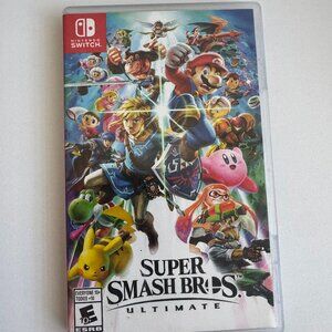 Super Smash Bros Ultimate Nintendo Switch Case ONLY w/ Original Artwork Insert